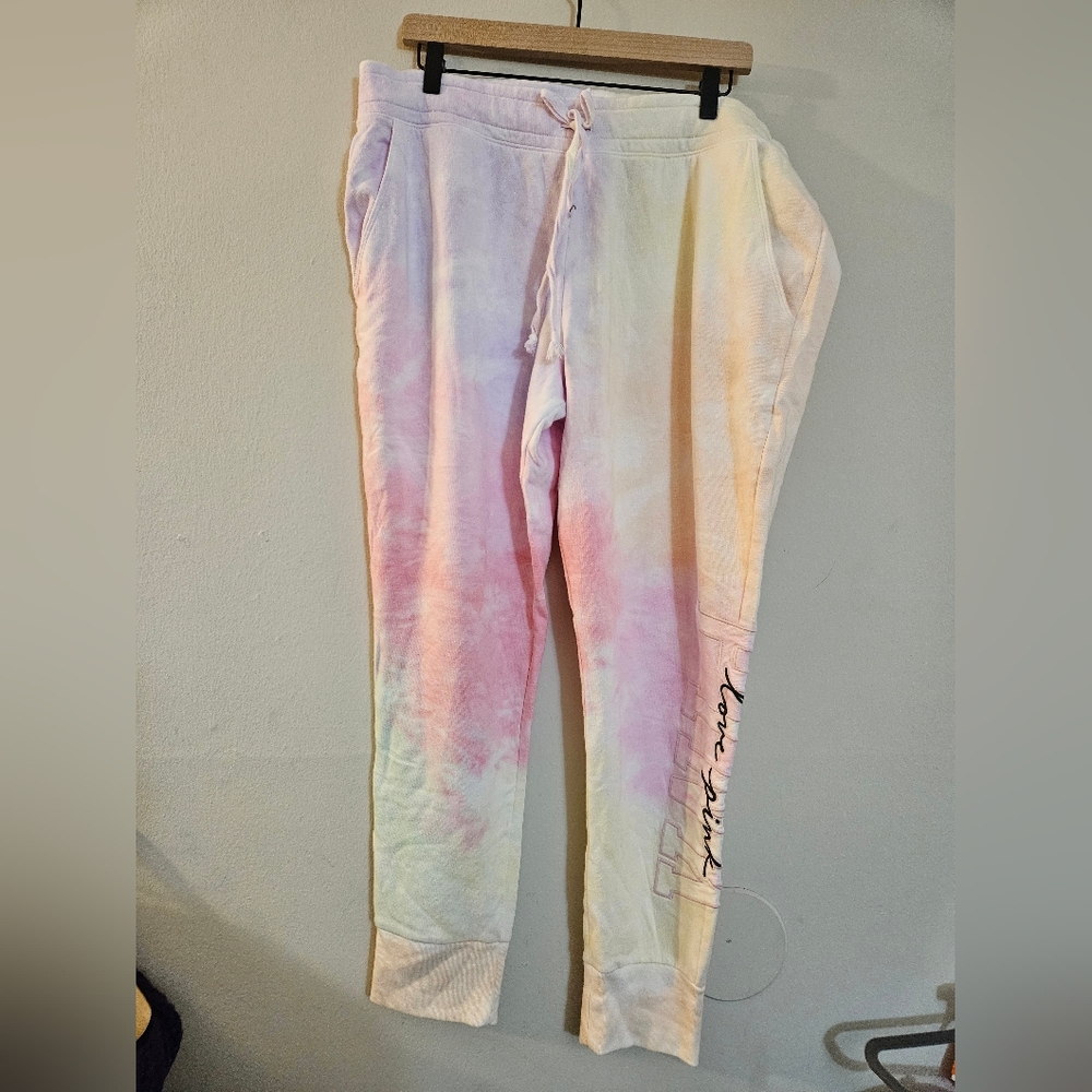 PINK Tie-Dye Joggers XXL